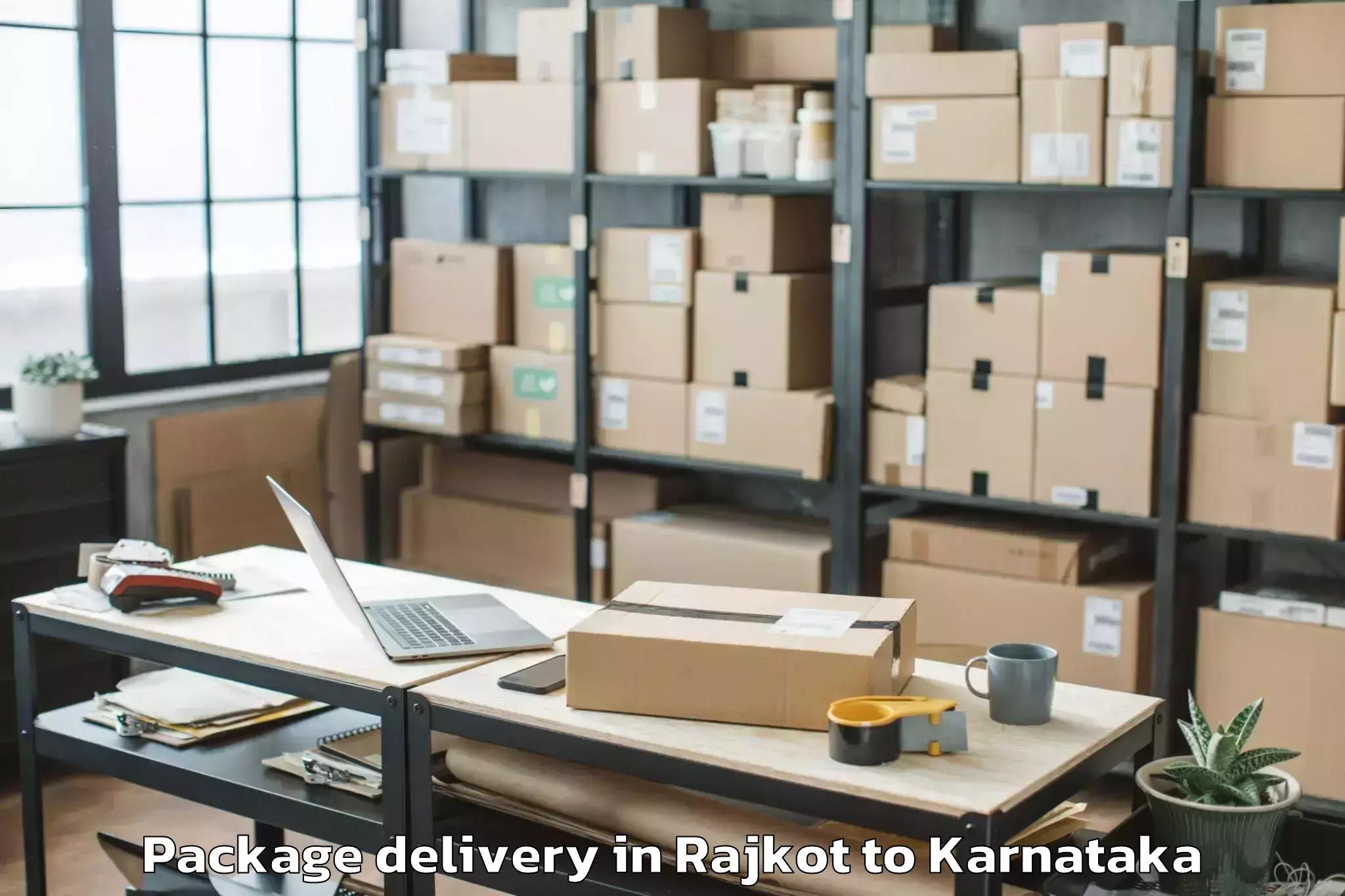 Top Rajkot to Aland Kalaburagi Package Delivery Available